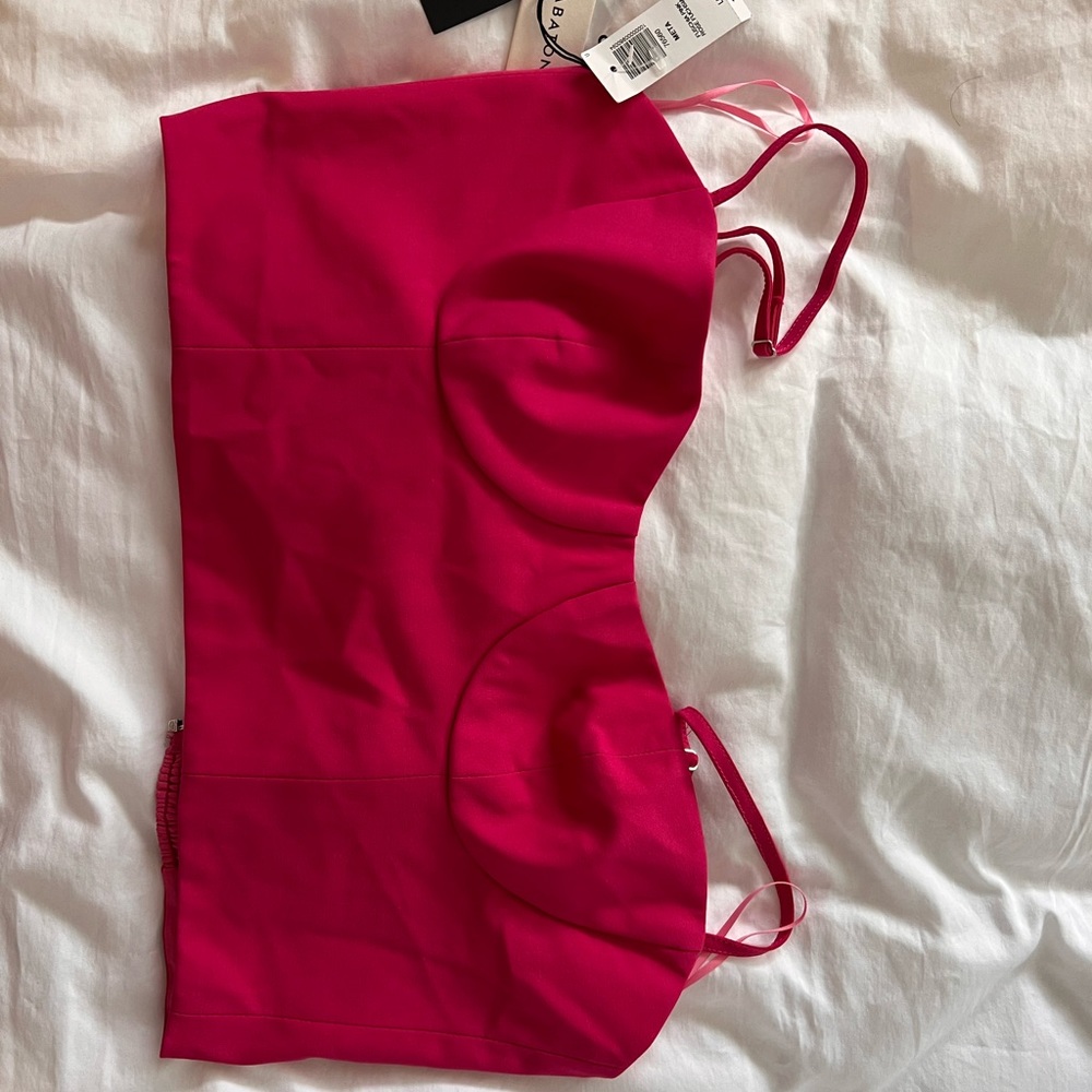 Bustier Pink Top